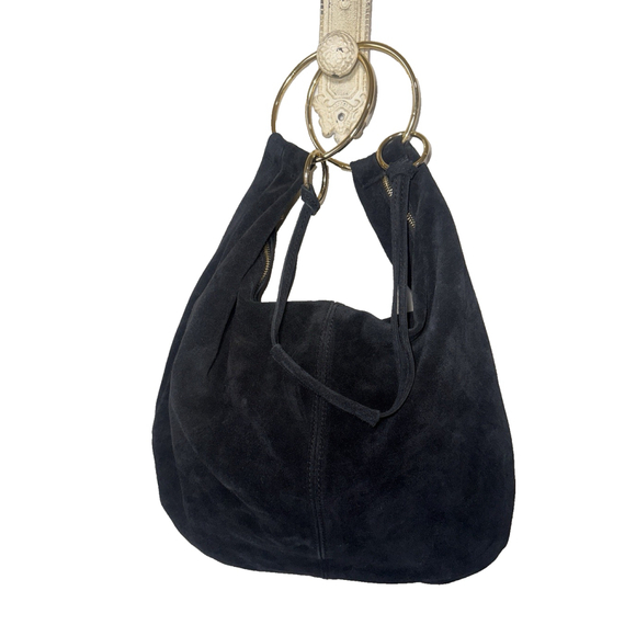 Borse in Pelle Handbags - Bracelet Suede Hobo Bag Borse in Pelle suede leather hobo